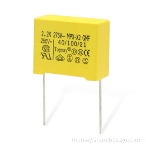 Polypropylene Capacitor with 280V AC Rated Voltage and 0.0022 to 4.7μF Capacity Range